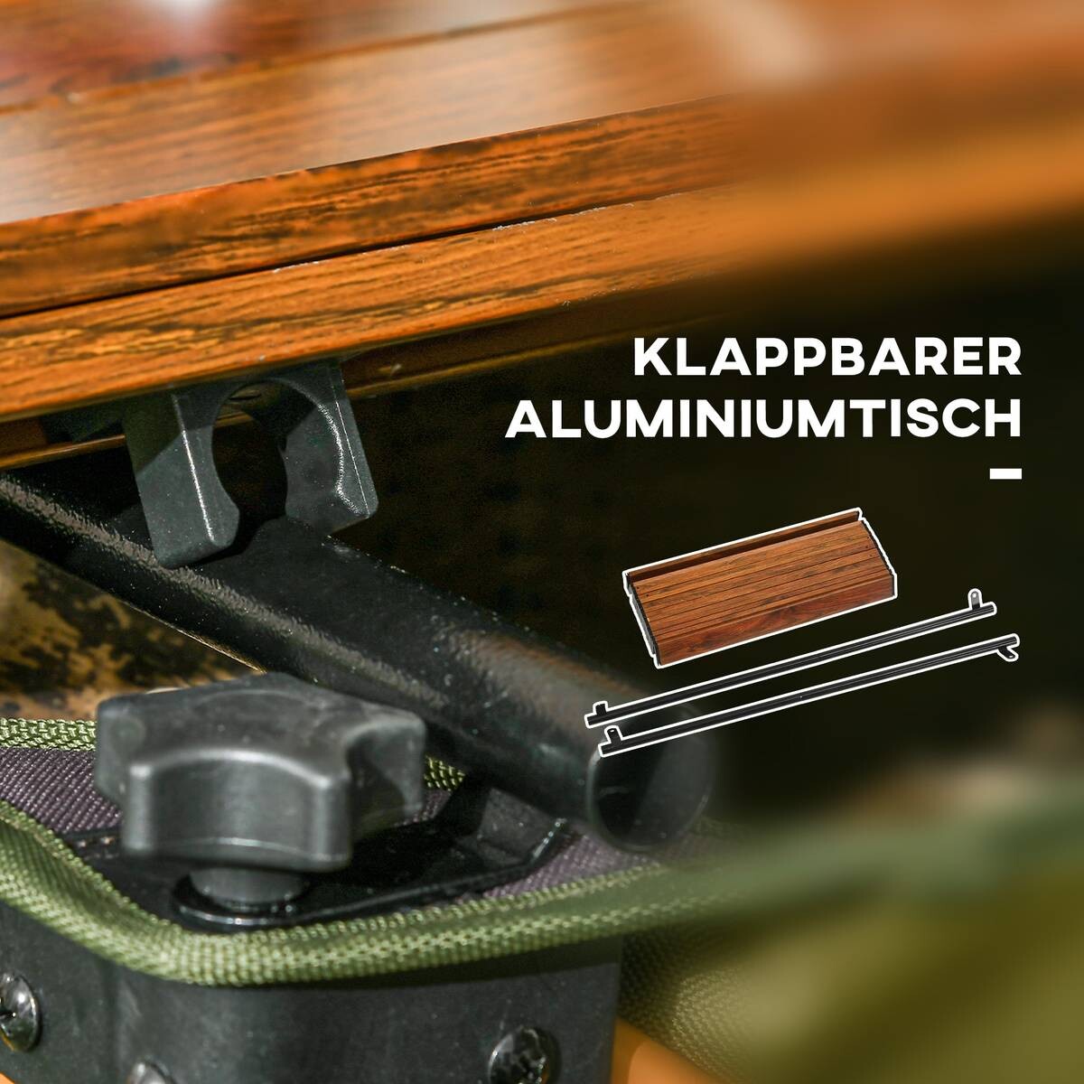 Outsunny Bollerwagen grün B/H/L: ca. 55x93x108 cm