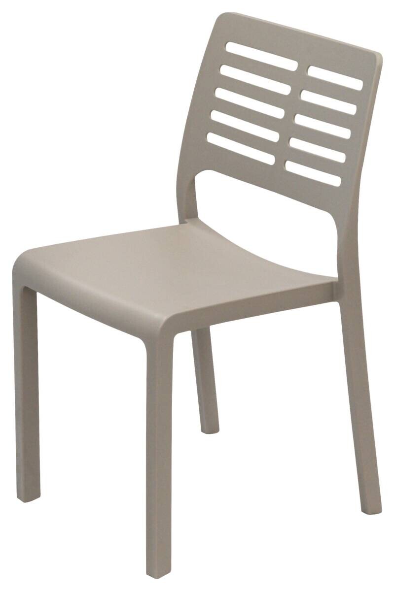 ProGarden Stapelstuhl Mistral taupe Kunststoff