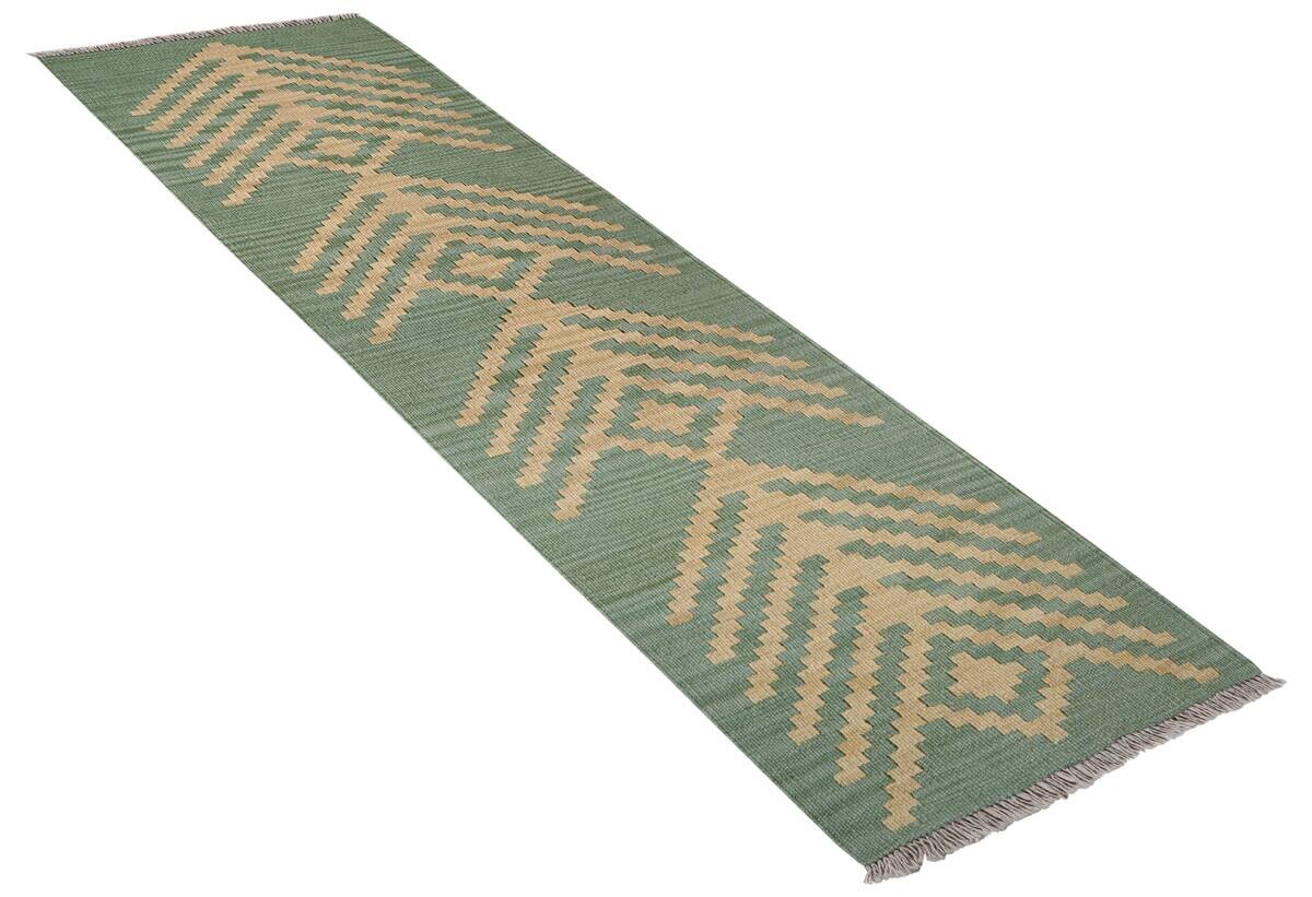PersaTepp Teppich Kelim Gashgai grün B/H/L: ca. 57x1x190 cm