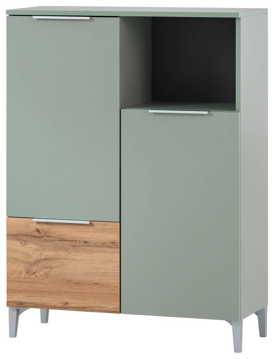 Midischrank Smilla Pistazie Eiche Landhaus Nachbildung B/H/T: ca. 80,4x109,6x31,9 cm
