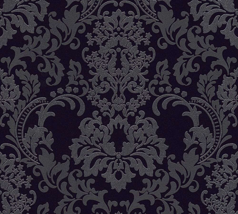 Vliestapete Ornament schwarz B/L: ca. 53x1005 cm