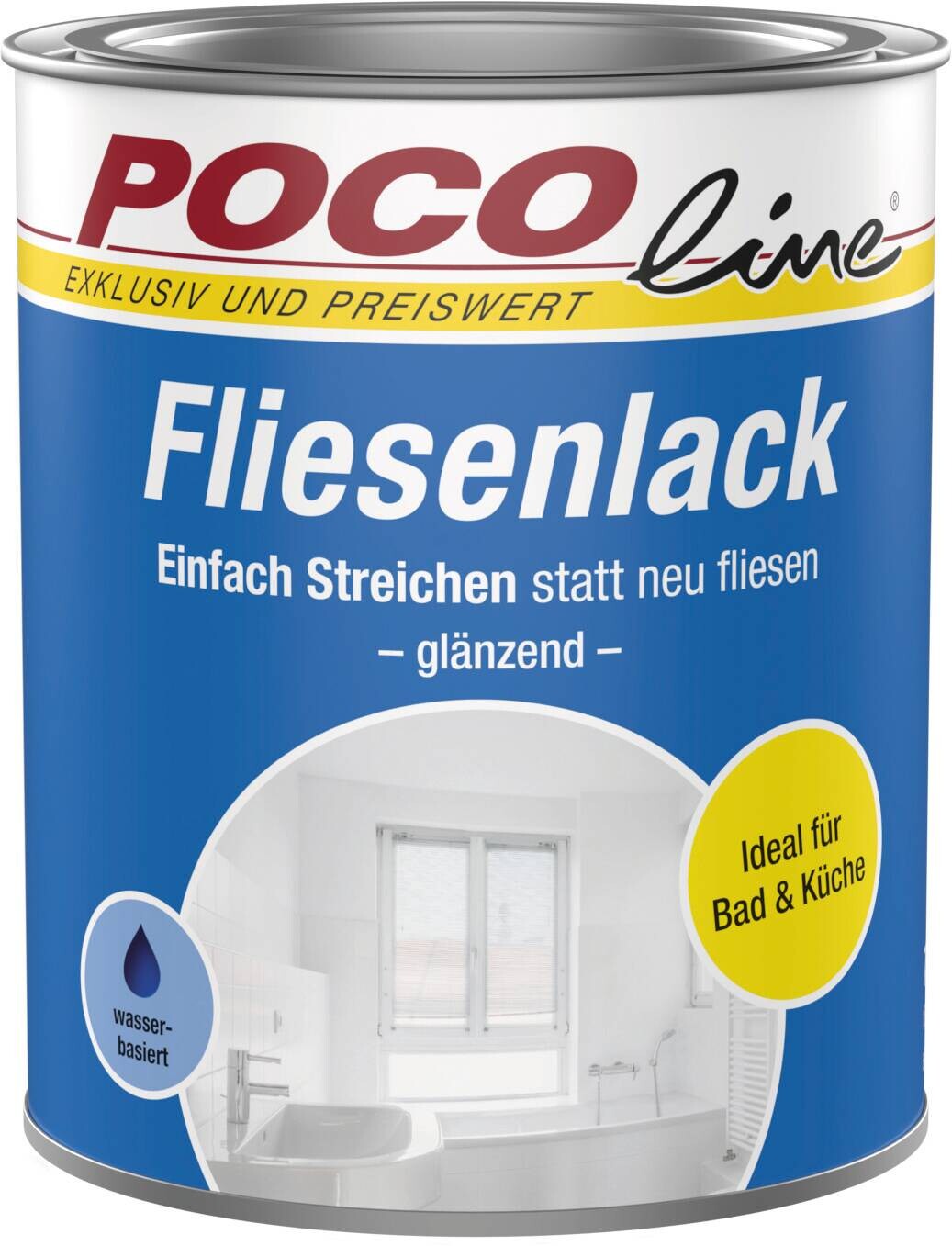 POCOline Fliesenlack weiß glänzend ca. 0,75 l