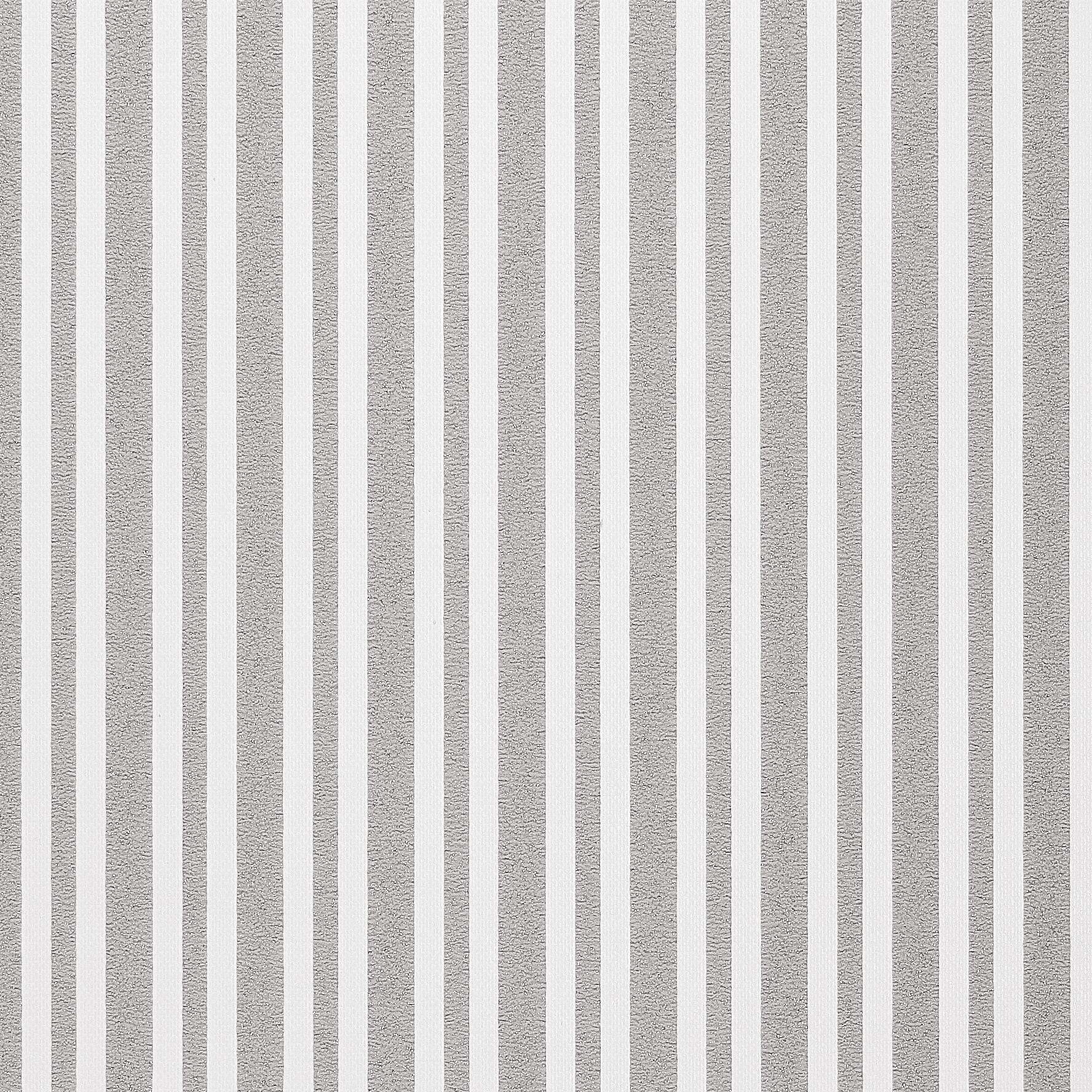 Vliestapete Streifen silber B/L: ca. 53x1005 cm