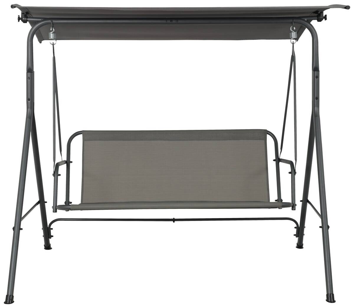 POCOline Hollywoodschaukel dunkelgrau Stahlrohr B/H/L: ca. 110x153x170 cm