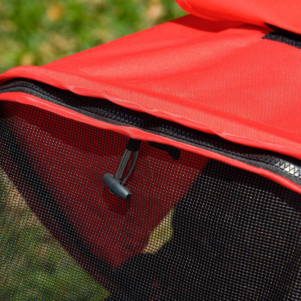 PawHut Hunde-Zubehör rot Polypropylen B/H/L: ca. 54,5x109,5x106,5 cm