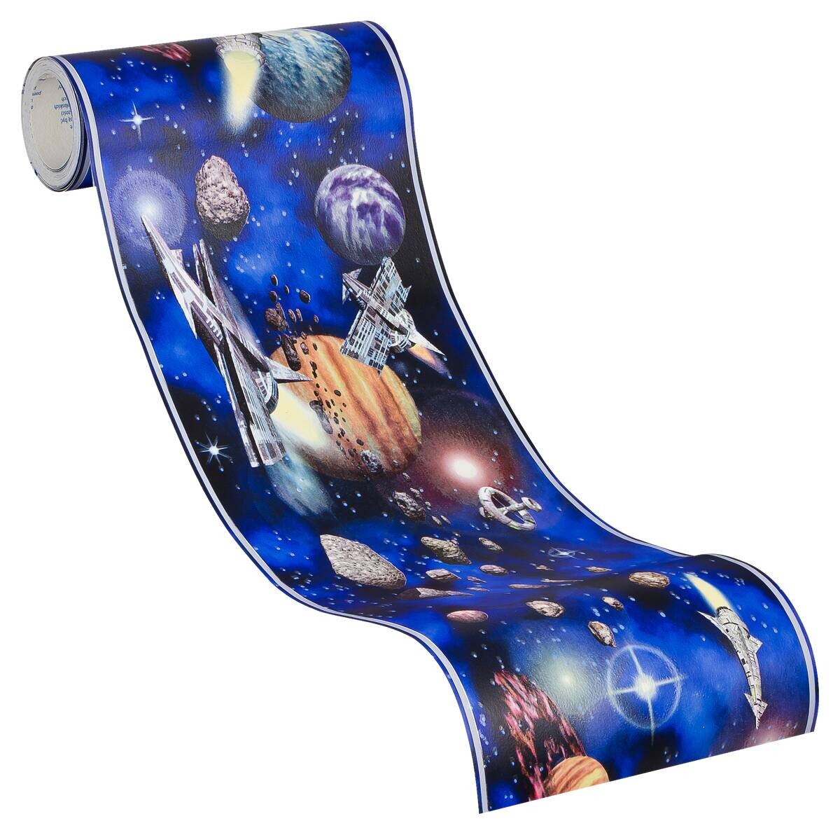 A.S.Creation Bordüre schwarz grau blau B/H/D: ca. 17x500x6 cm