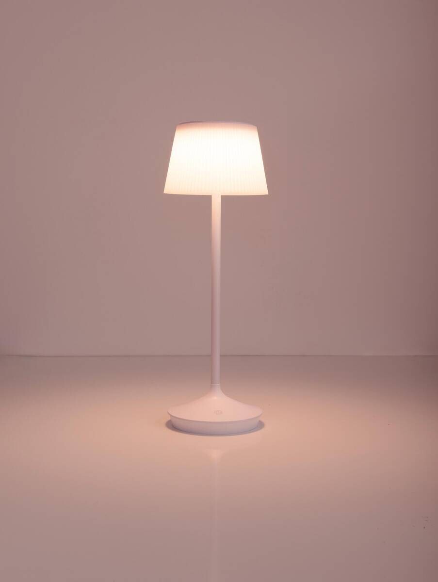 Näve Leuchten Tischleuchte 5310723 weiß Metall Kunststoff B/H/T: ca. 13x38x13 cm