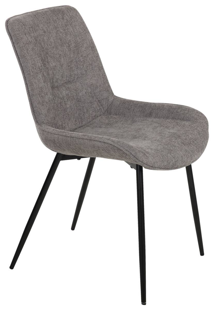 Stuhl Alisha grau Webstoff B/H/T: ca. 54x83x63 cm