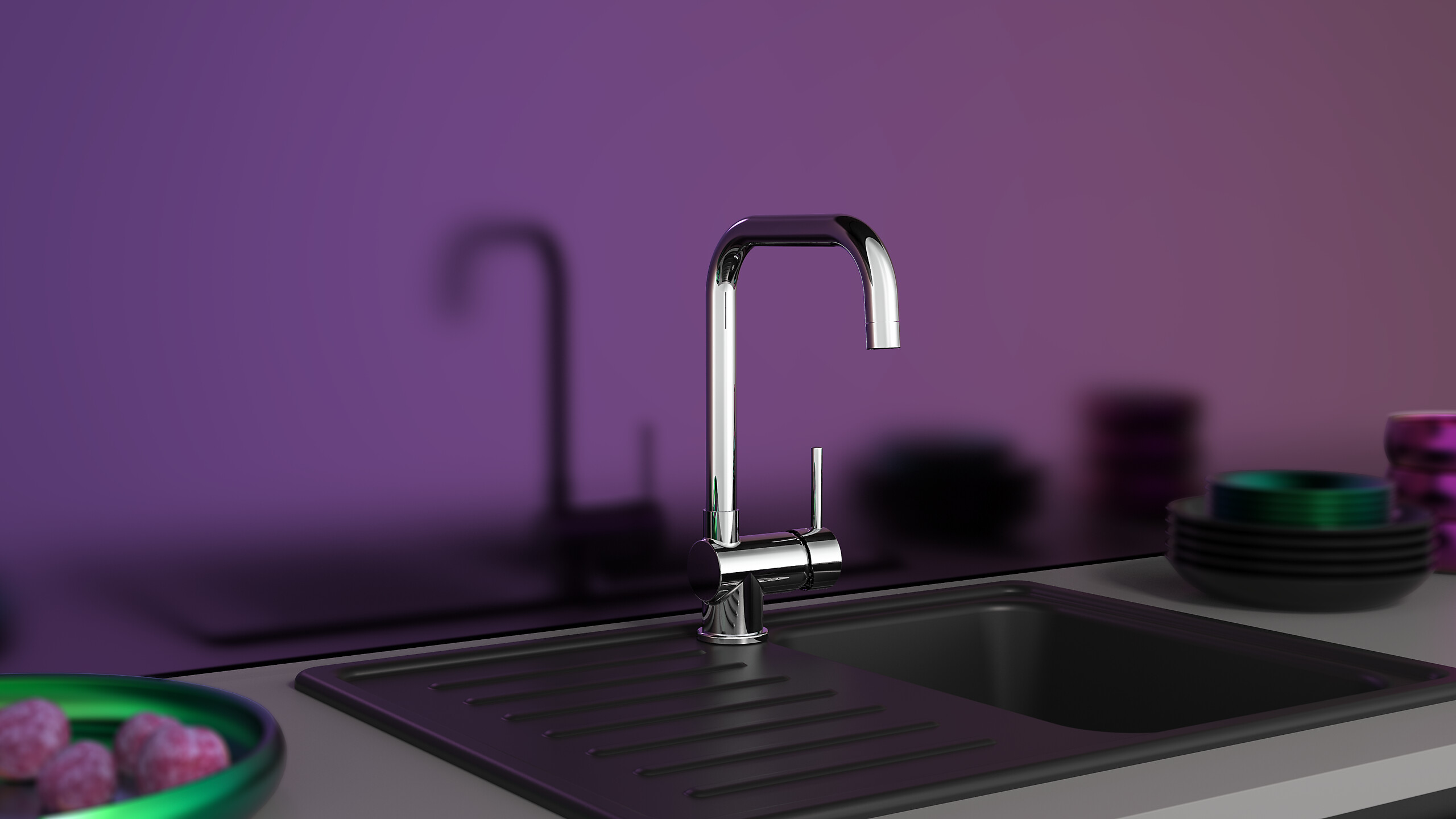 SCHÜTTE Spültisch-Armatur York Chrom B/H/D: ca. 23x33x5,5 cm