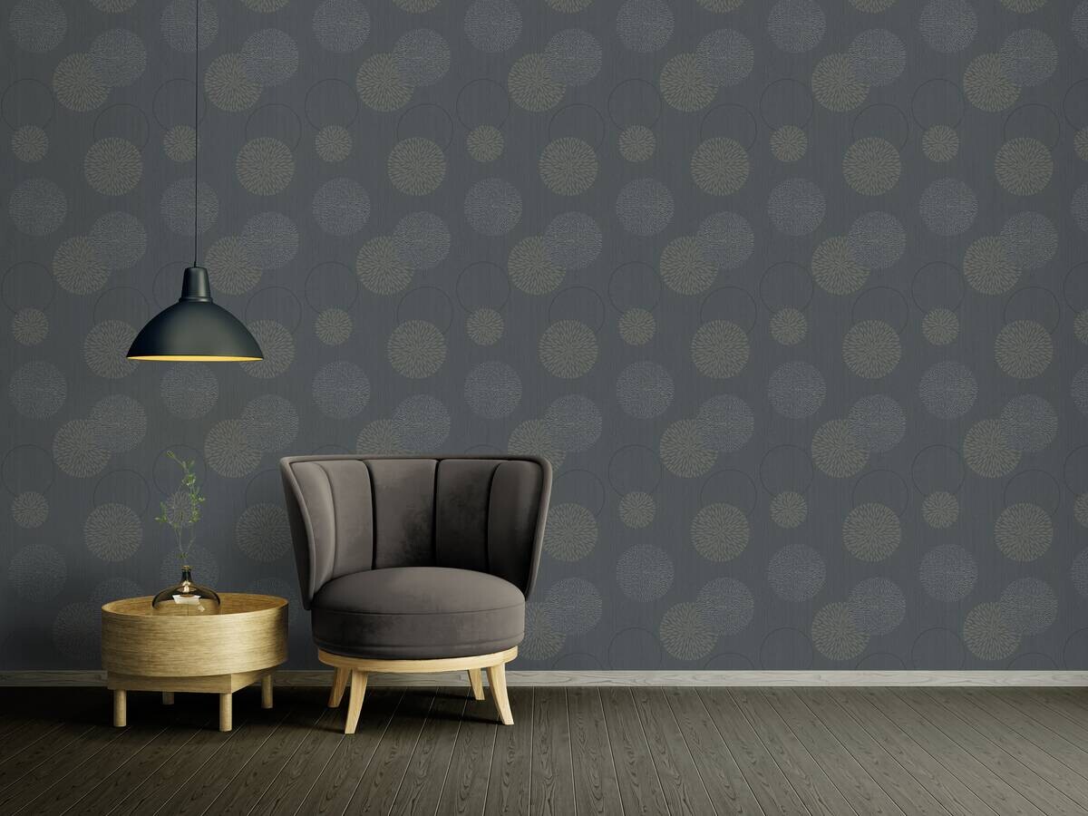 A.S.Creation Vliestapete Black & White Punkte grau B/L: ca. 53x1005 cm