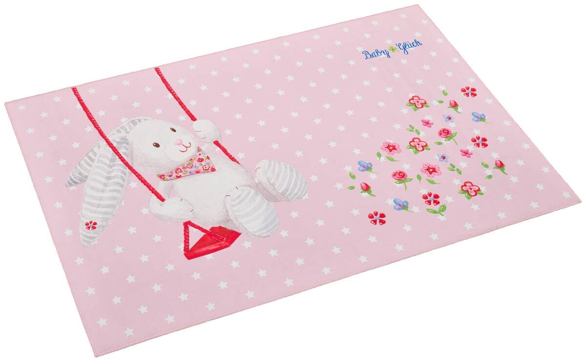 Baby Glück Kinderteppich rosa B/L: ca. 100x160 cm