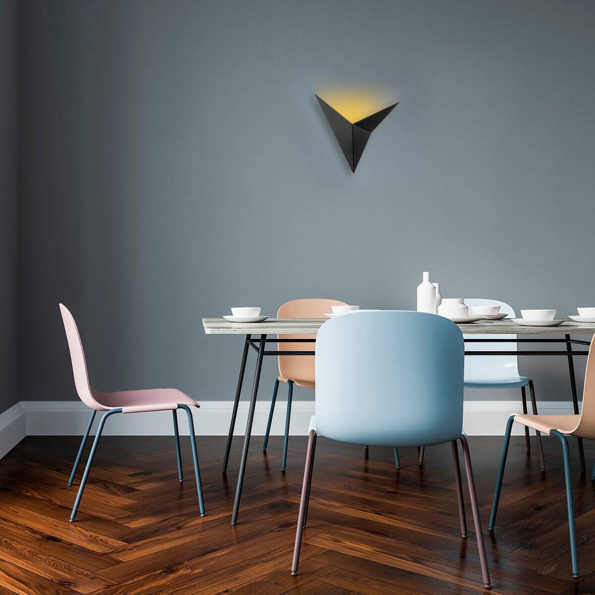 Opviq Wandleuchte Bird schwarz Metall B/H/T/L: ca. 5x34x5x34 cm G9 1 Brennstellen