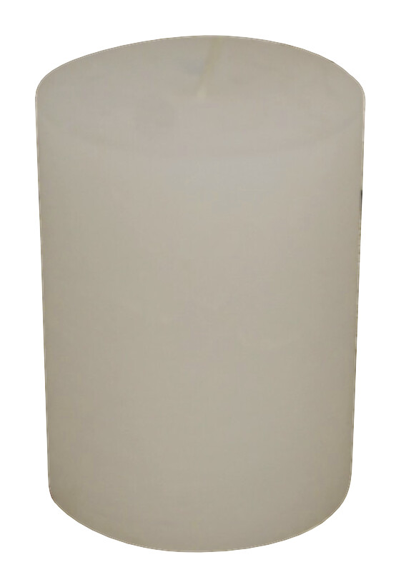 House of Rustic Stumpenkerze weiß B/H: ca. 6,8x12 cm