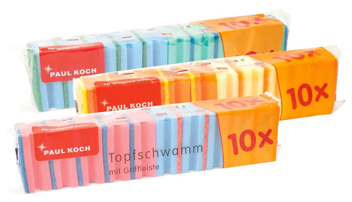 POCOline Topfschwämme sortiert B/H/L: ca. 6,5x3,9x9 cm