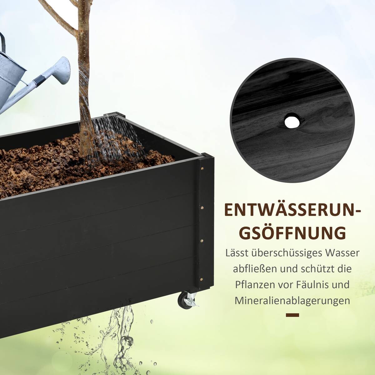 Outsunny Pflanzenbeet B/H/L: ca. 48x47x89 cm