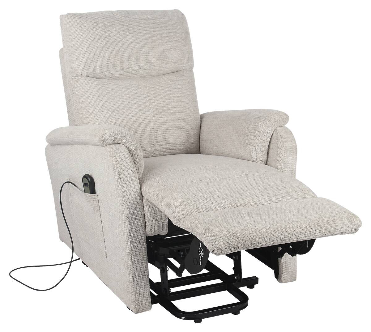 TV-Sessel Rubi beige Webstoff B/H/T: ca. 75x136x87 cm