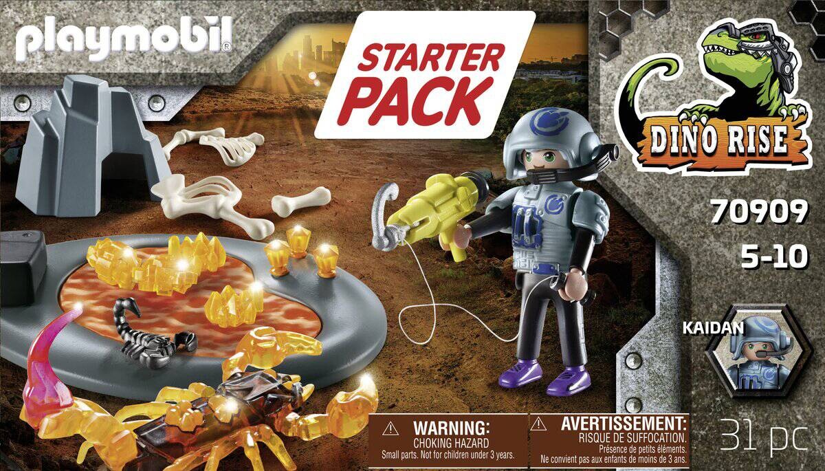 Playmobil Dino Rise Starter Pack Kampf gegen den Feuerskorpion 70909