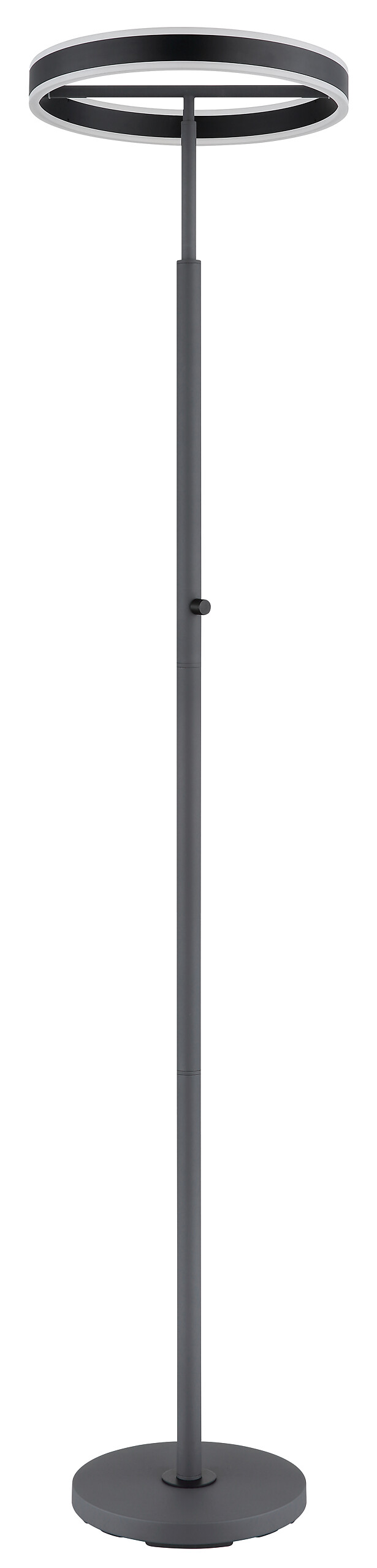 GLOBO Stehleuchte schwarz anthrazit Opal Metall Acryl Aluminium H/D: ca. 181x40 cm 1 Brennstellen