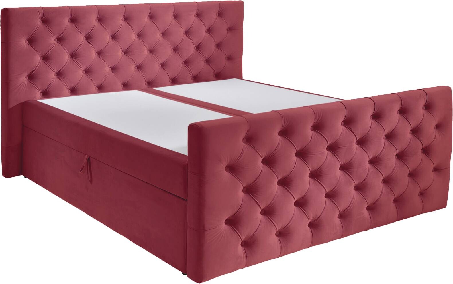 Boxbett Glow burgund rot B/H/T: ca. 180x110x224 cm