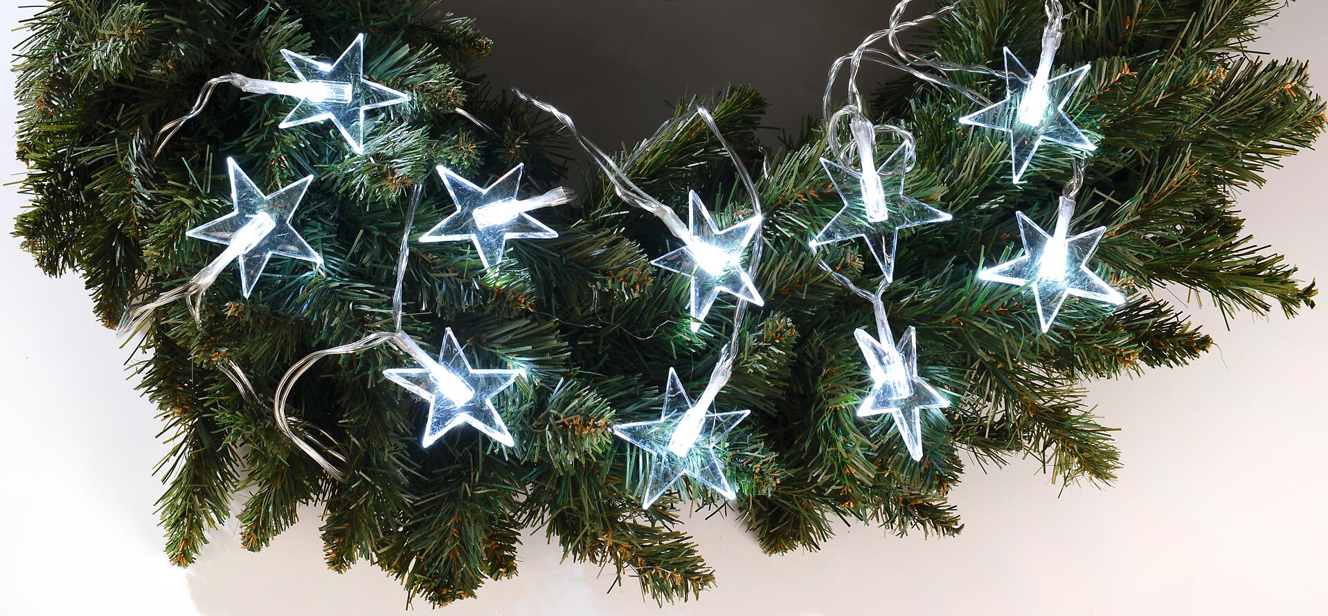 POCOline LED-Lichterkette kaltweiß Kunststoff L: ca. 300 cm