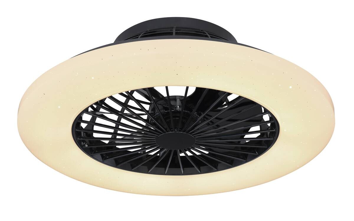 GLOBO LED-Deckenventilator schwarz Opal H/D: ca. 16x52,5 cm max. 30 W