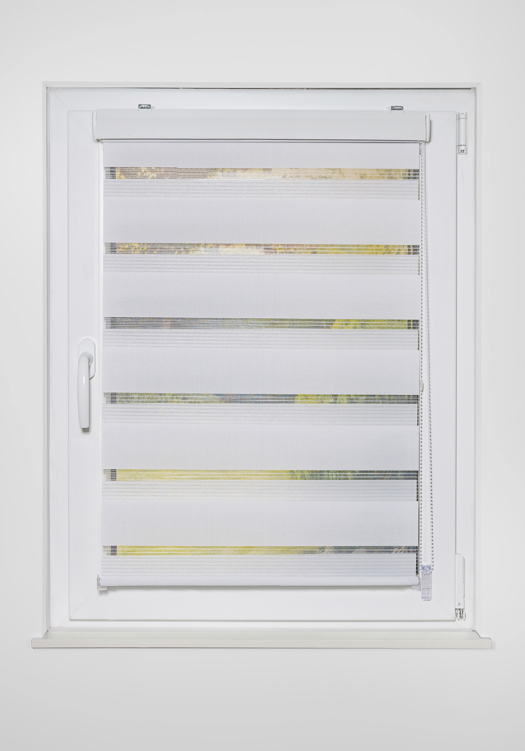 Doppelrollo mit Blende weiß B/L: ca. 60x160 cm