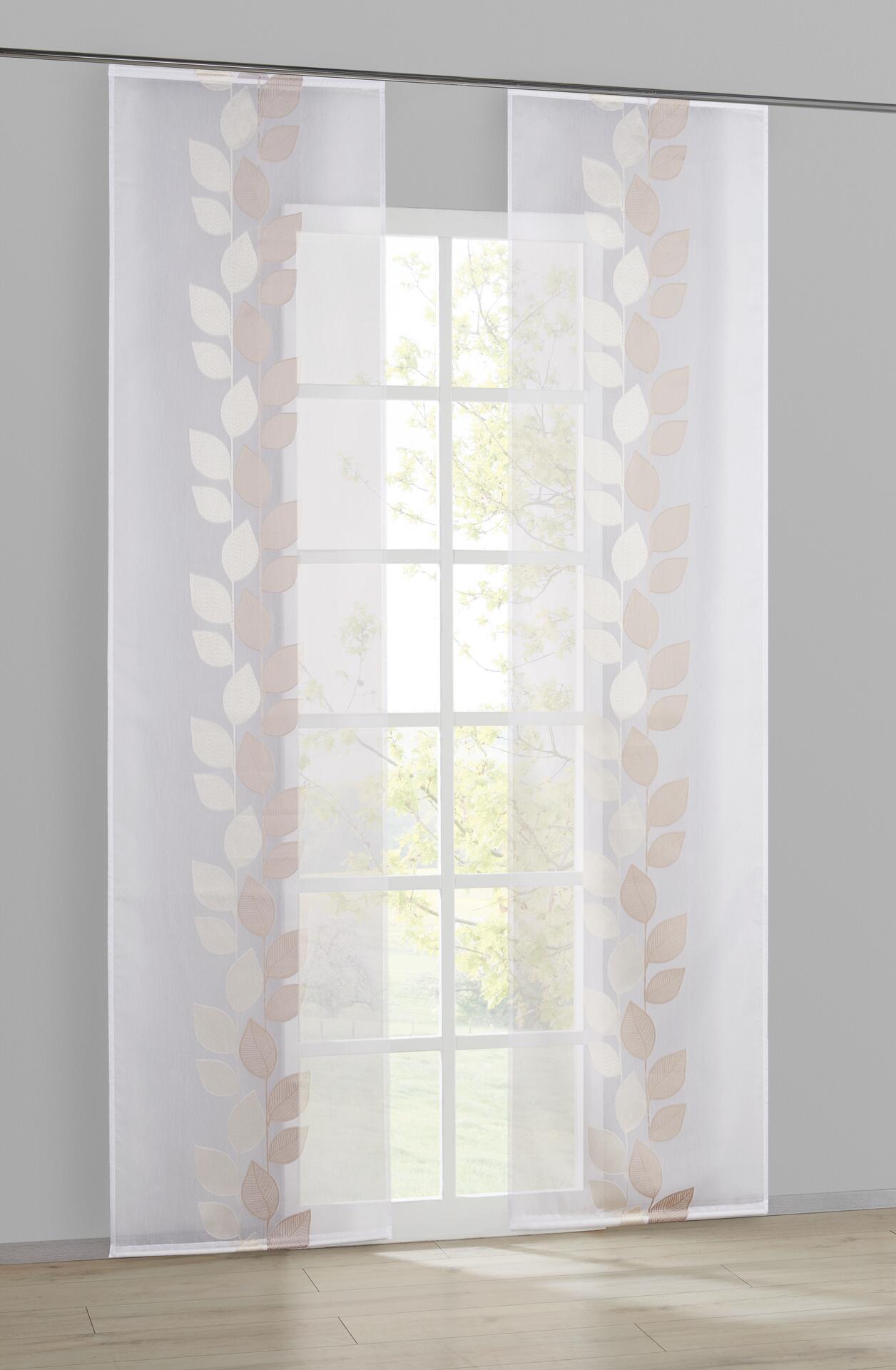 POCOline Schiebevorhang Pantheon natur B/L: ca. 60x245 cm