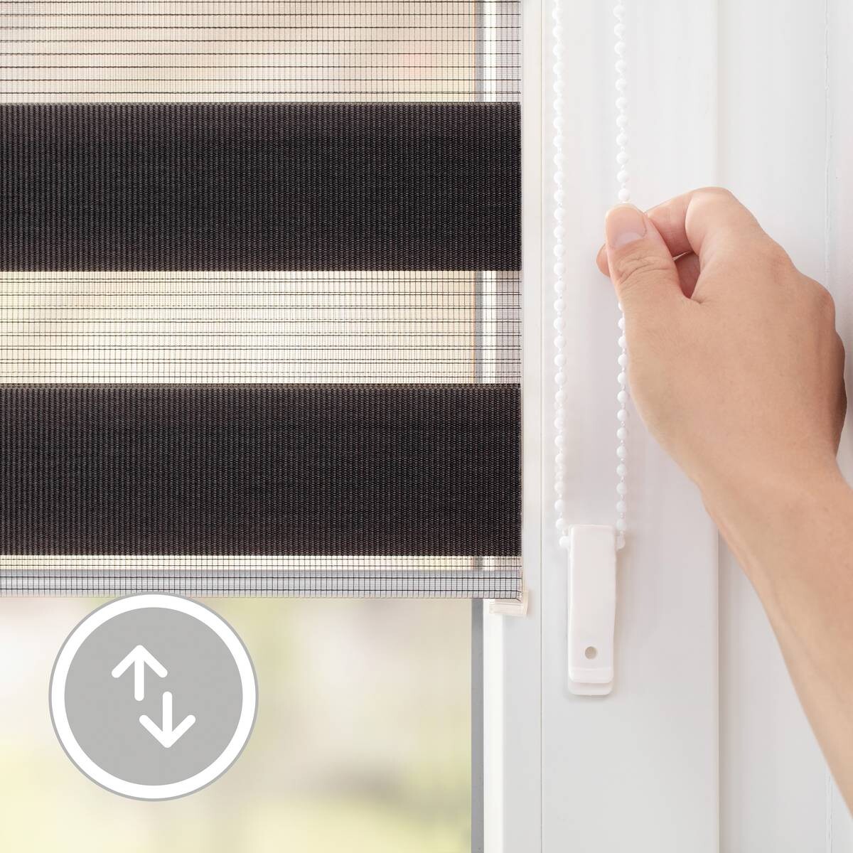 LICHTBLICK Doppelrollo Duo anthrazit B/L: ca. 55x150 cm