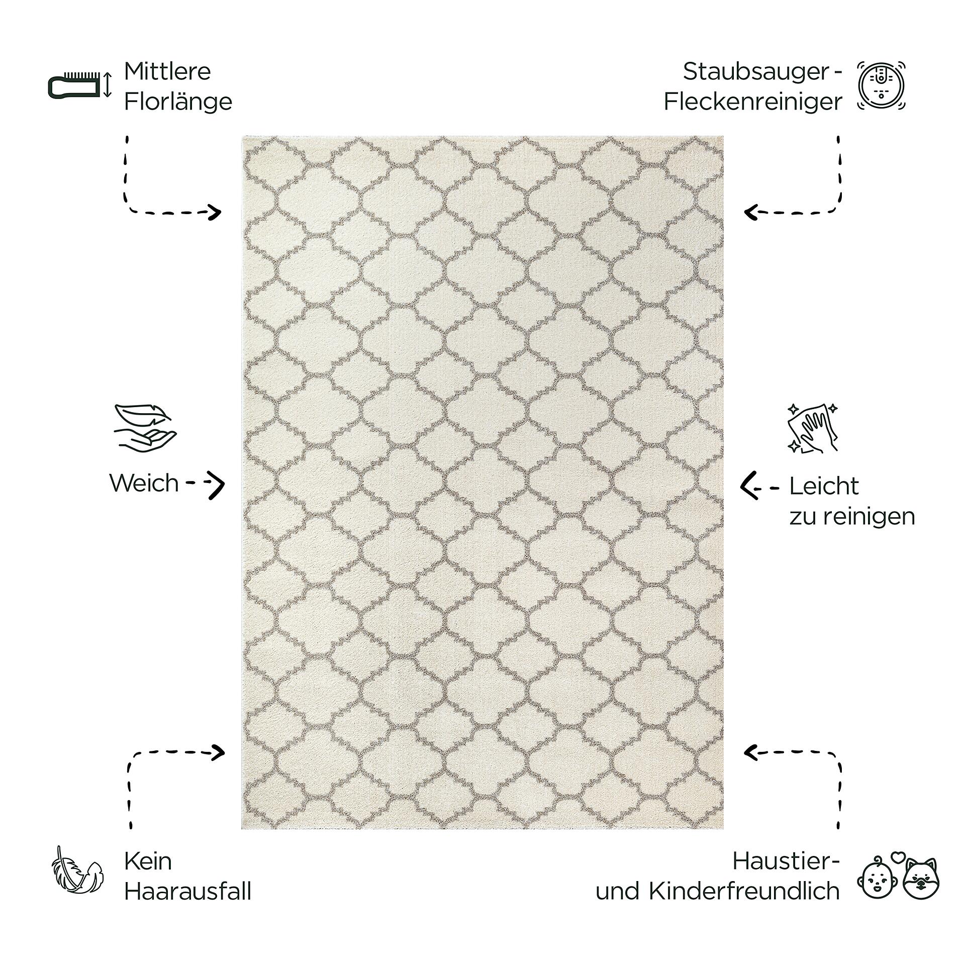 Sanat Teppich creme B/L: ca. 290x200 cm