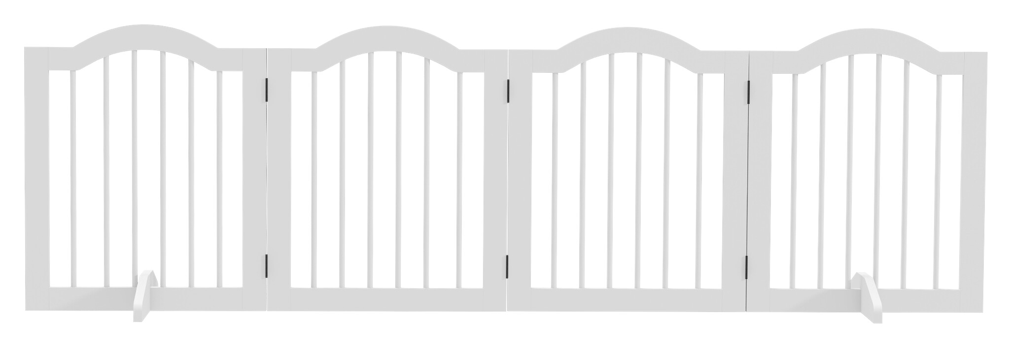 PawHut Schutzgitter weiß MDF B/H/L: ca. 29,5x61x203,5 cm
