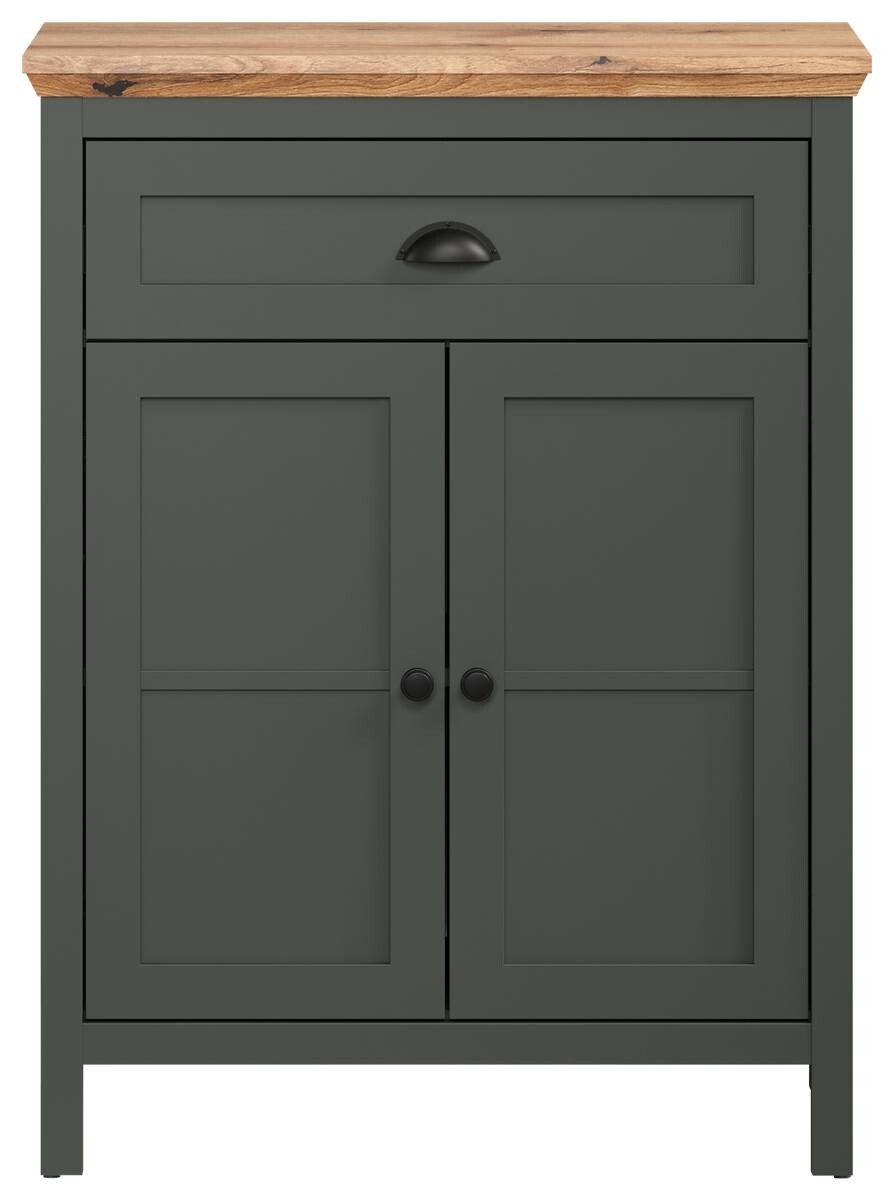 Kommode Stanton tannengrün Eiche Evoke Coast Nachbildung B/H/T: ca. 77x102x39 cm