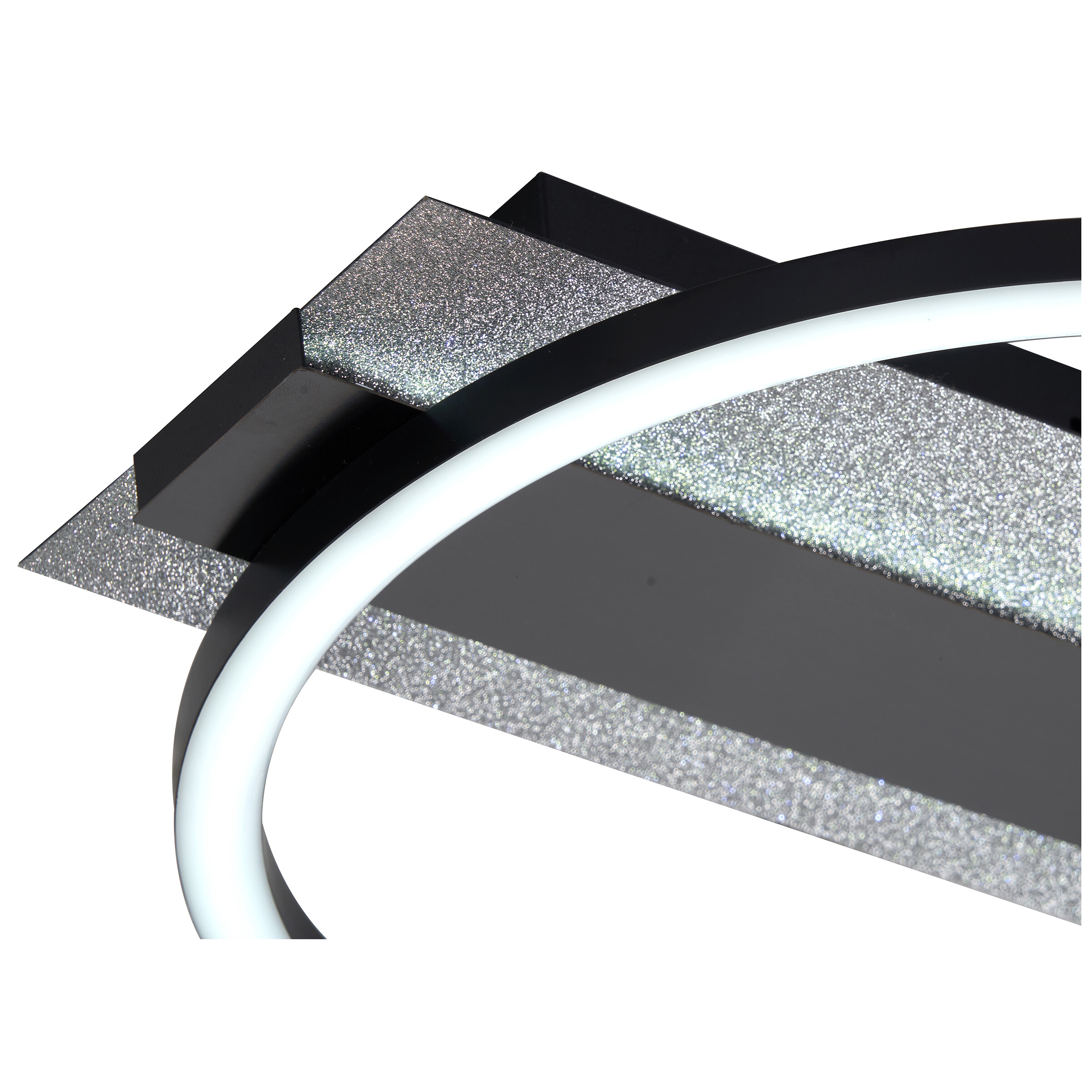 POCOline LED-Deckenleuchte Arietty schwarz Metall Kunststoff B/H/L: ca. 30x65x34 cm