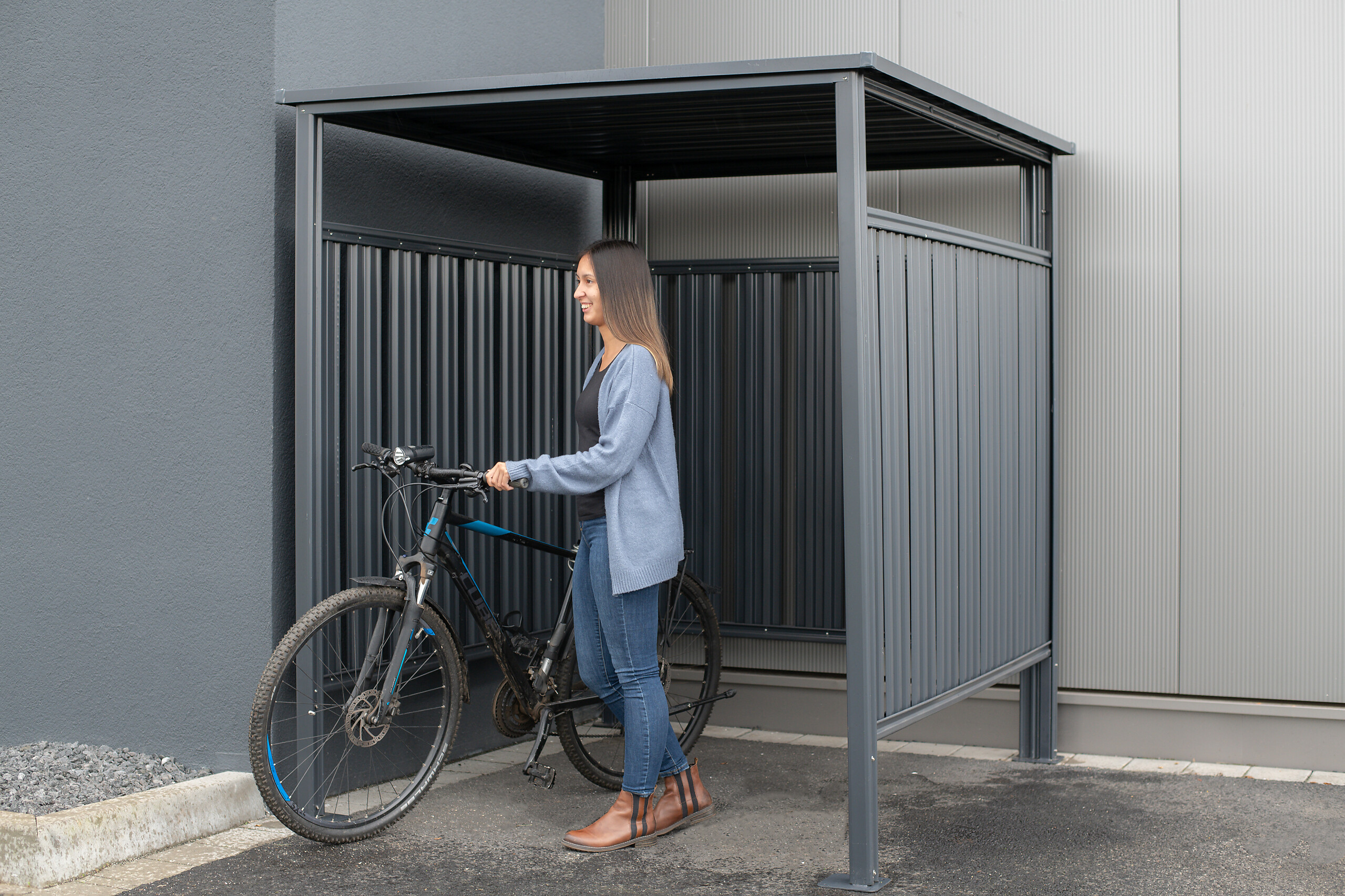 Westmann Fahrradgarage SI03000 anthrazit anthrazit B/H/T: ca. 180x210x203 cm