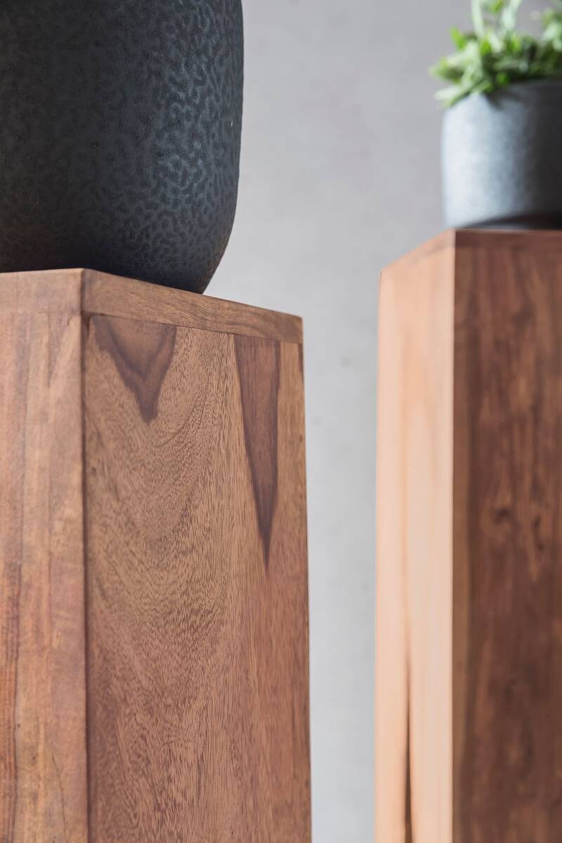 Beistelltisch 3er-Set. natur Akazie