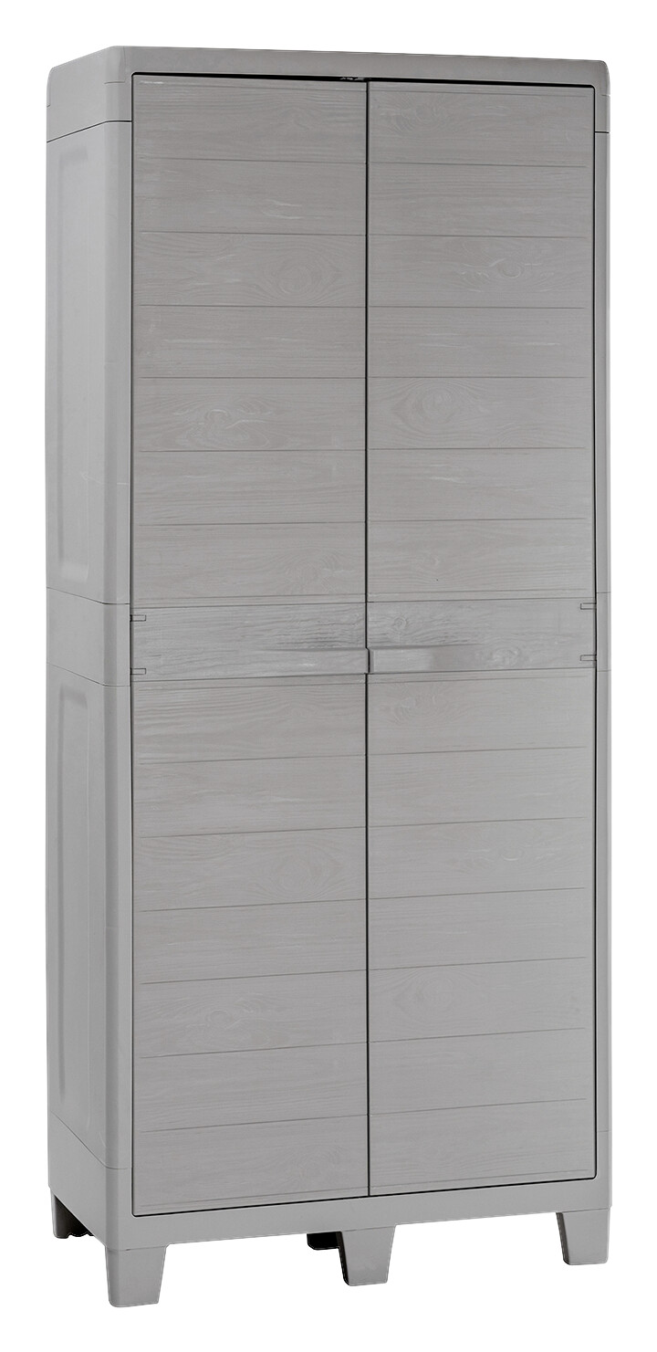 Toomax Kunststoffschrank Woodys grau Kunststoff B/H/L: ca. 182x46x78 cm Toomax Kunststoffschrank Woodys grau Kunststoff B/H/L: ca. 182x46x78 cm