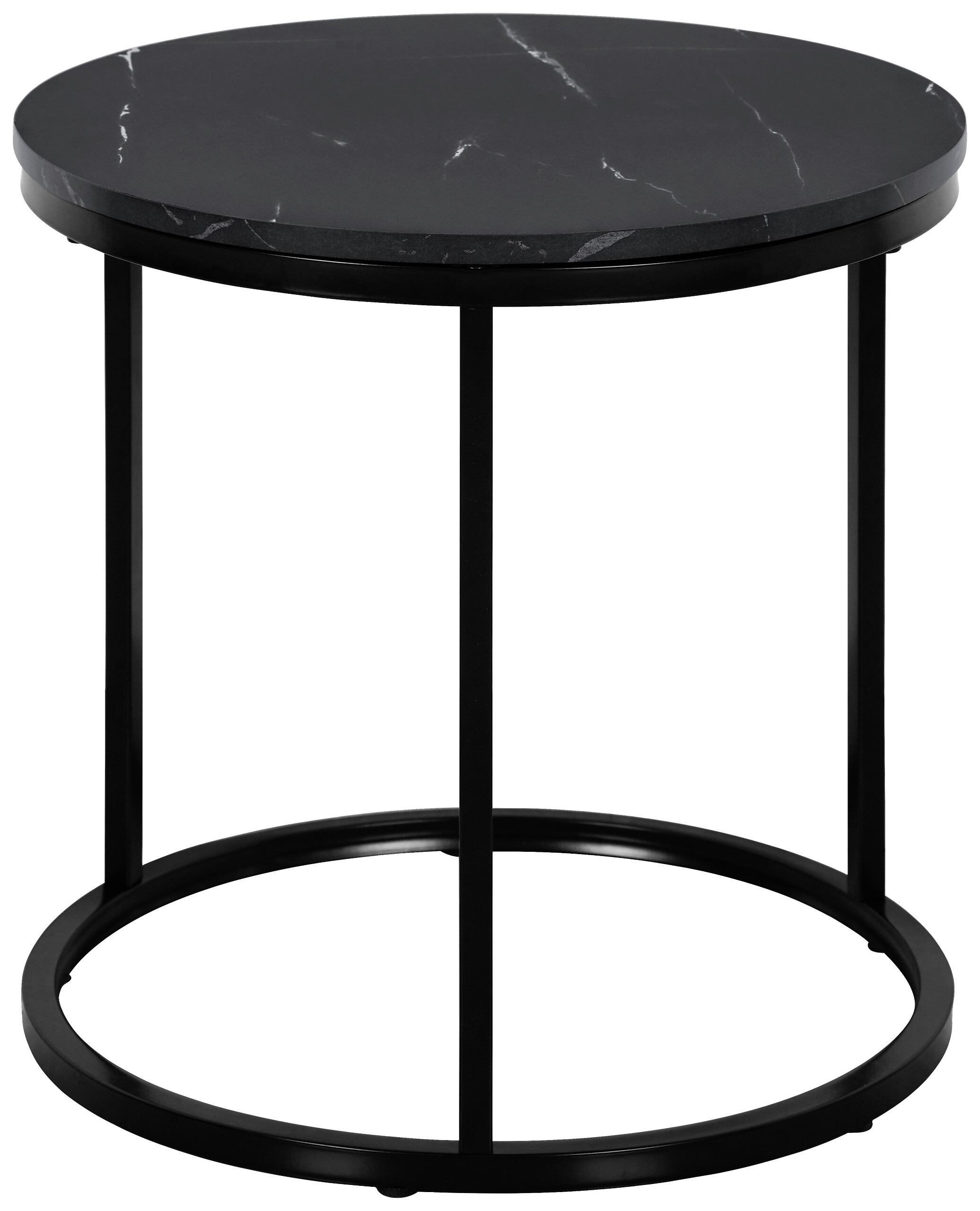 Beistelltisch Lisa schwarz Marmoroptik D: ca. 39,5 cm