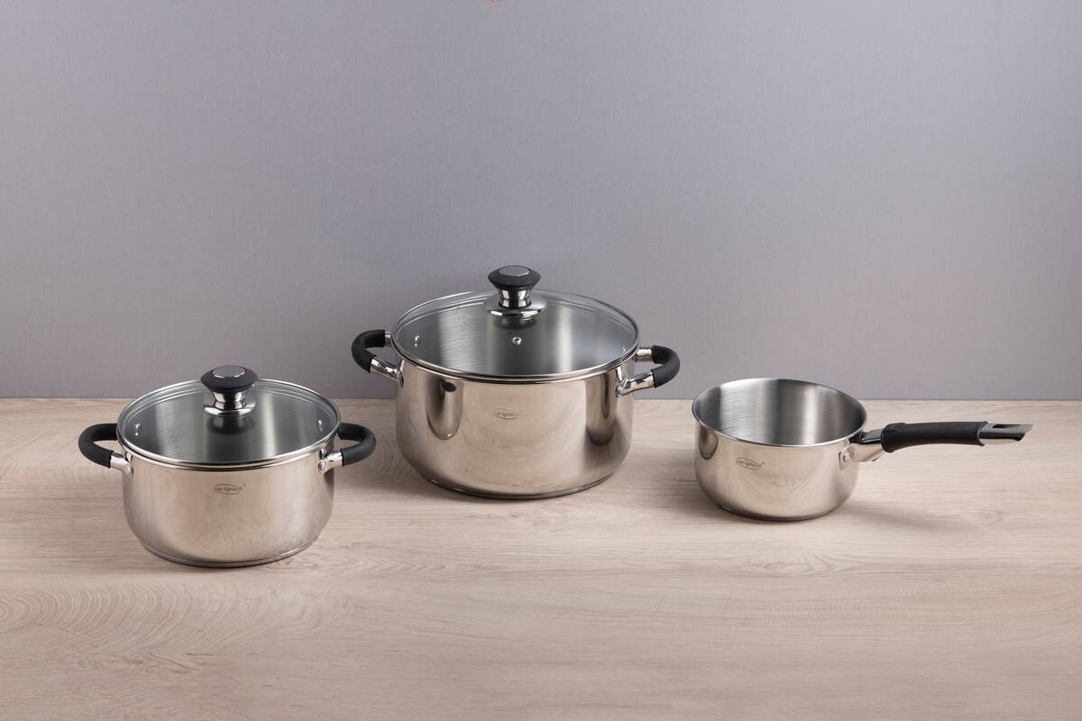 SAN IGNACIO Topfset BILMA silber Aluminium 5 tlg.