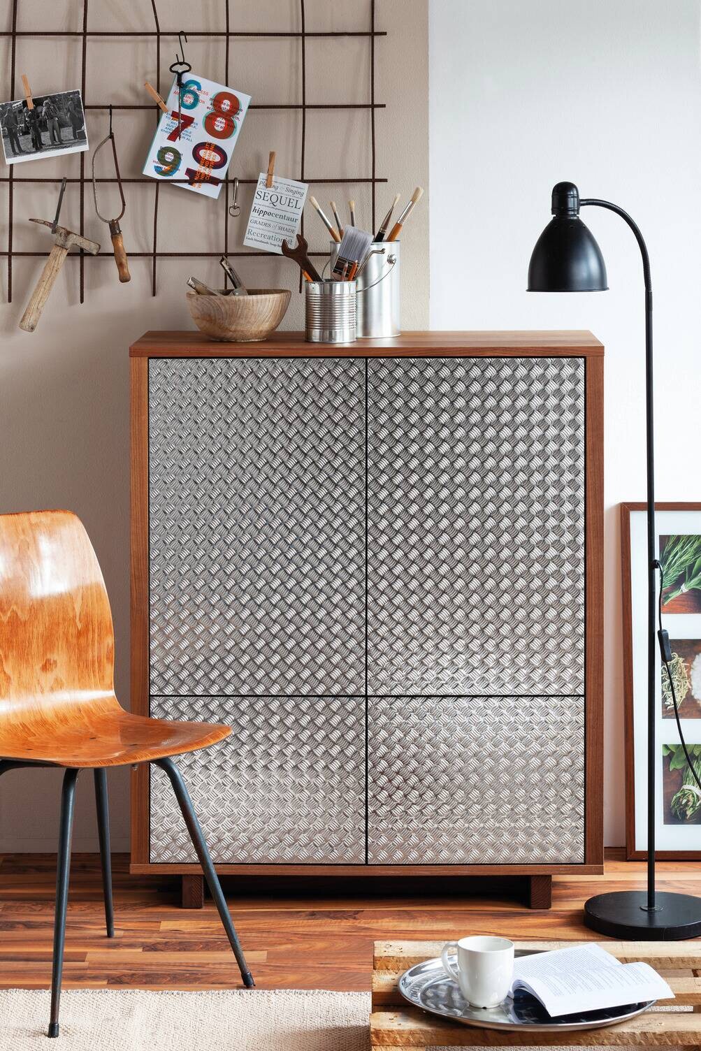 d-c-fix Dekofolie Riffelblech silber B/L: ca. 45x150 cm