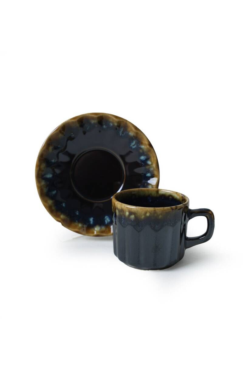 HermiaConcept Teetasse 12-tlg. gold Steingut