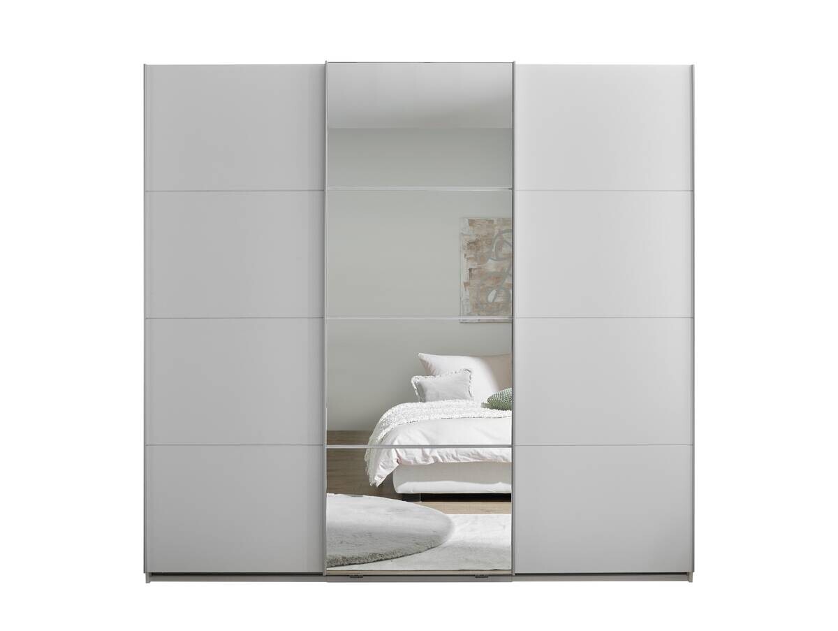 Schwebetürenschrank Carano weiß B/H/T: ca. 215x204x60 cm