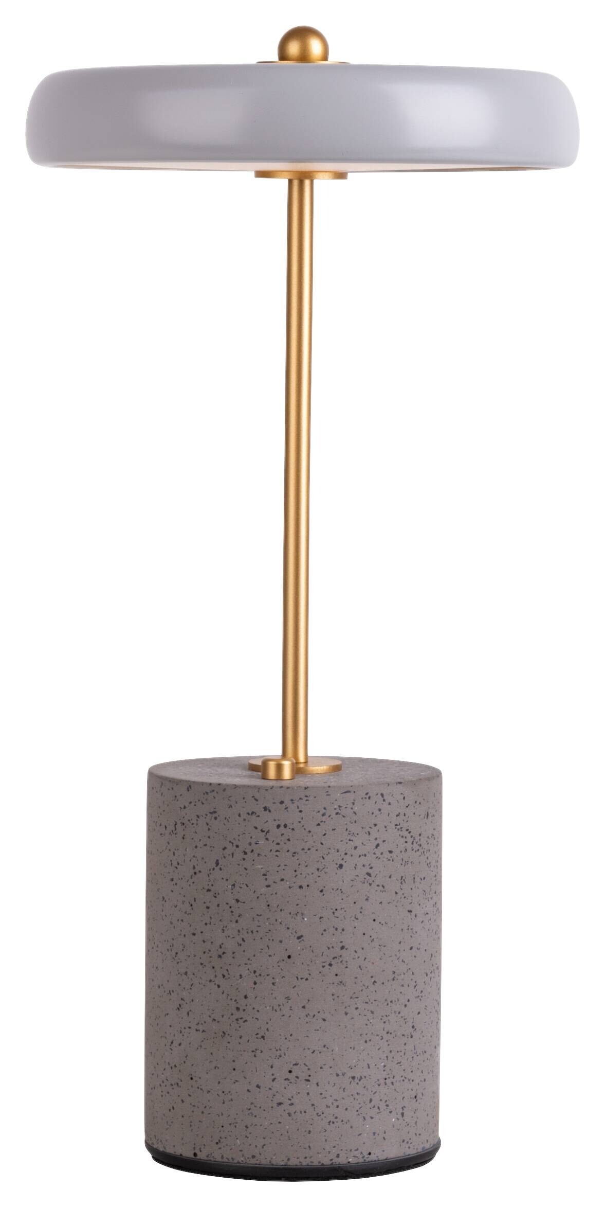 Näve Leuchten Tischleuchte 5306416 grau Kunststoff Metall Zement B/H/T: ca. 15x30x15 cm null 1 Brennstellen