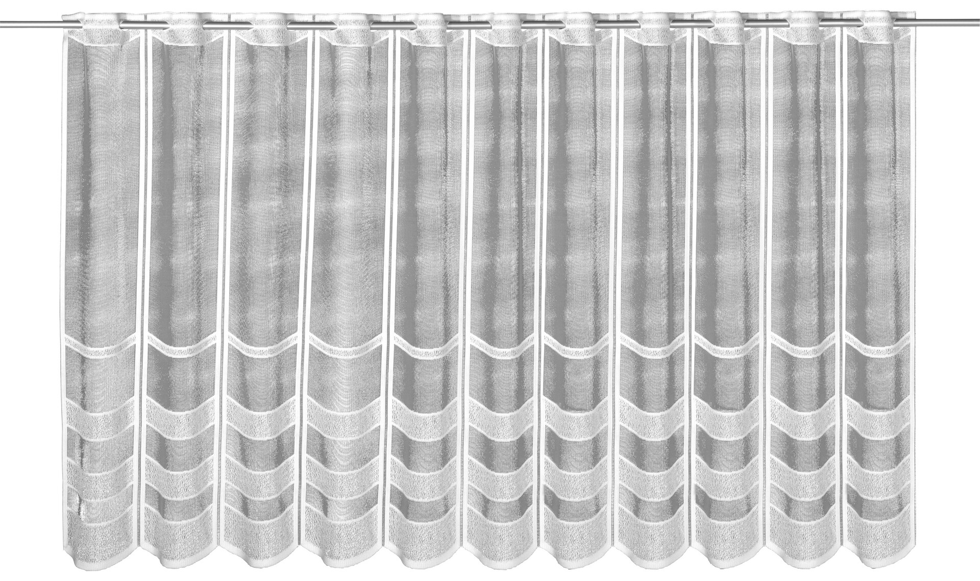 creative lifestyle Scheibengardine Alma weiß B/L: ca. 150x80 cm