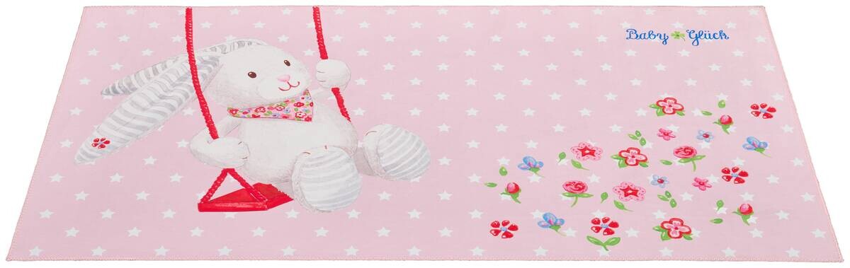 Baby Glück Kinderteppich rosa B/L: ca. 80x150 cm