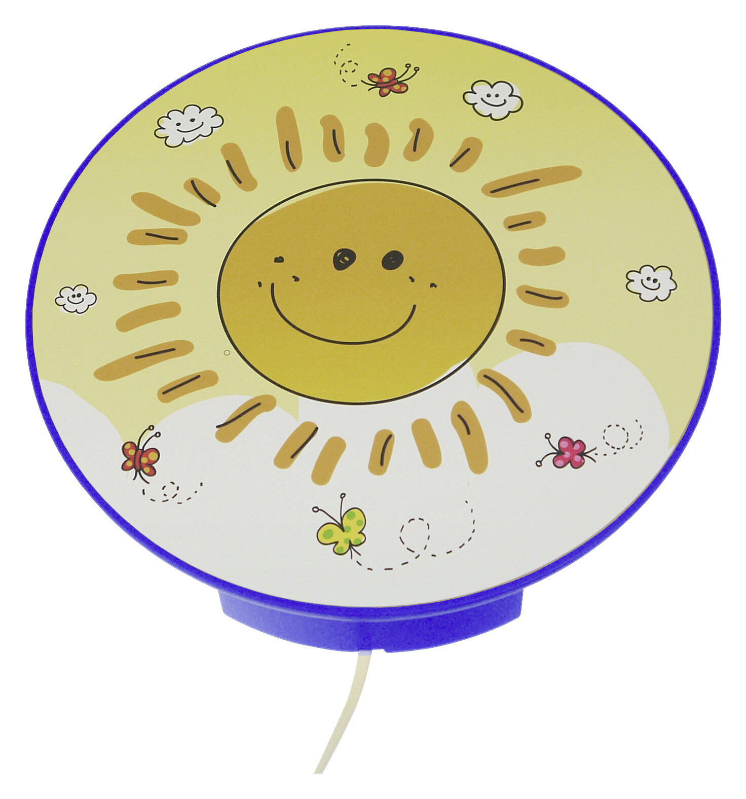 Niermann Kinderwandleuchte Sunny 40688 gelb Kunststoff D: ca. 25 cm E14 1 Brennstellen