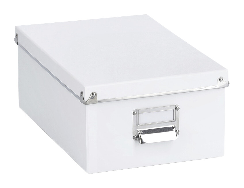 Zeller Aufbewahrungsboxen-Set weiß Metall