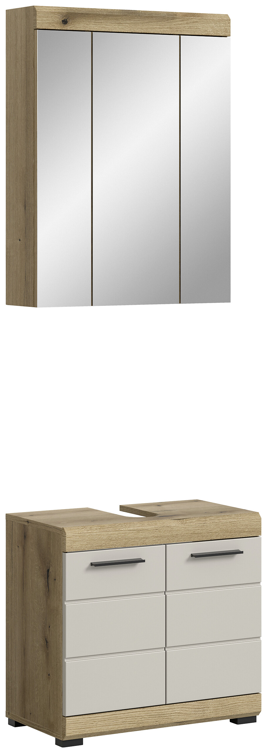 Badezimmer-Set Scout Evoke Oak Nachbildung Kaschmirgrau Nachbildung B/H/T: ca. 60x191x34 cm