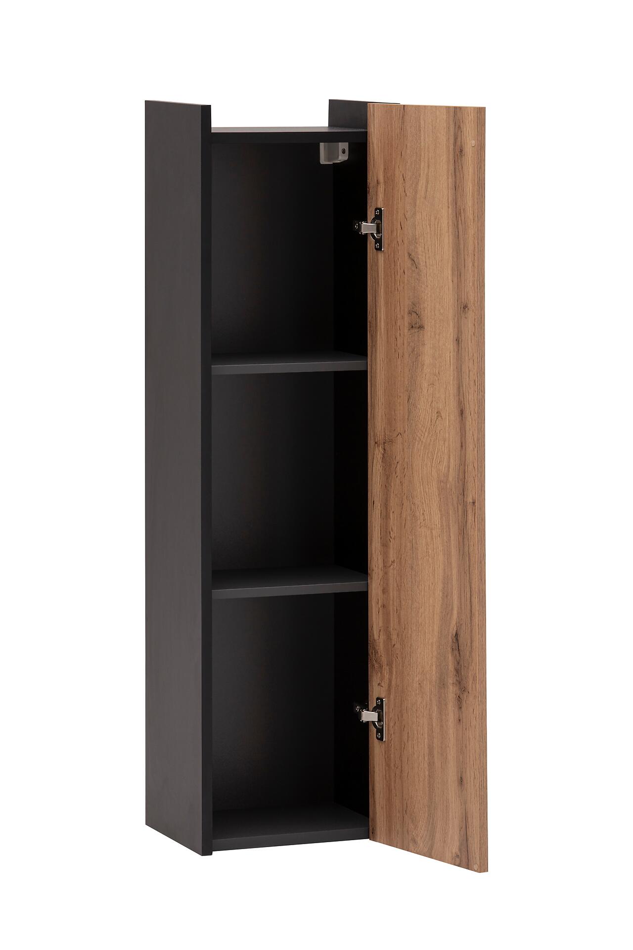 Highboard Tonder Eiche Nachbildung mattschwarz B/H/T: ca. 30,2x106,1x23,4 cm Highboard Tonder Eiche Nachbildung mattschwarz B/H/T: ca. 30,2x106,1x23,4 cm