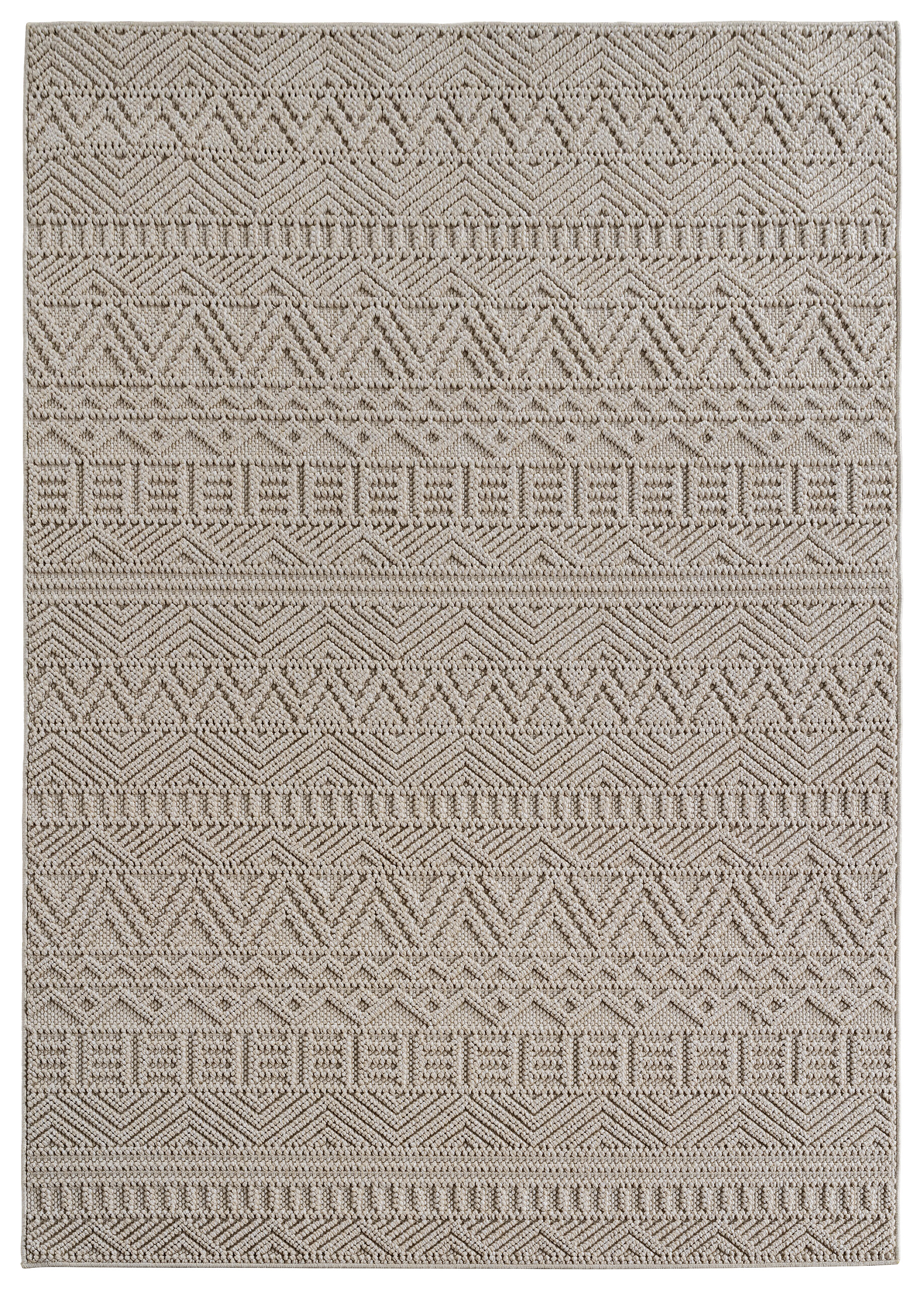 Ayyildiz Kurzflorteppich HELIX beige B/H/L: ca. 60x0,7x110 cm