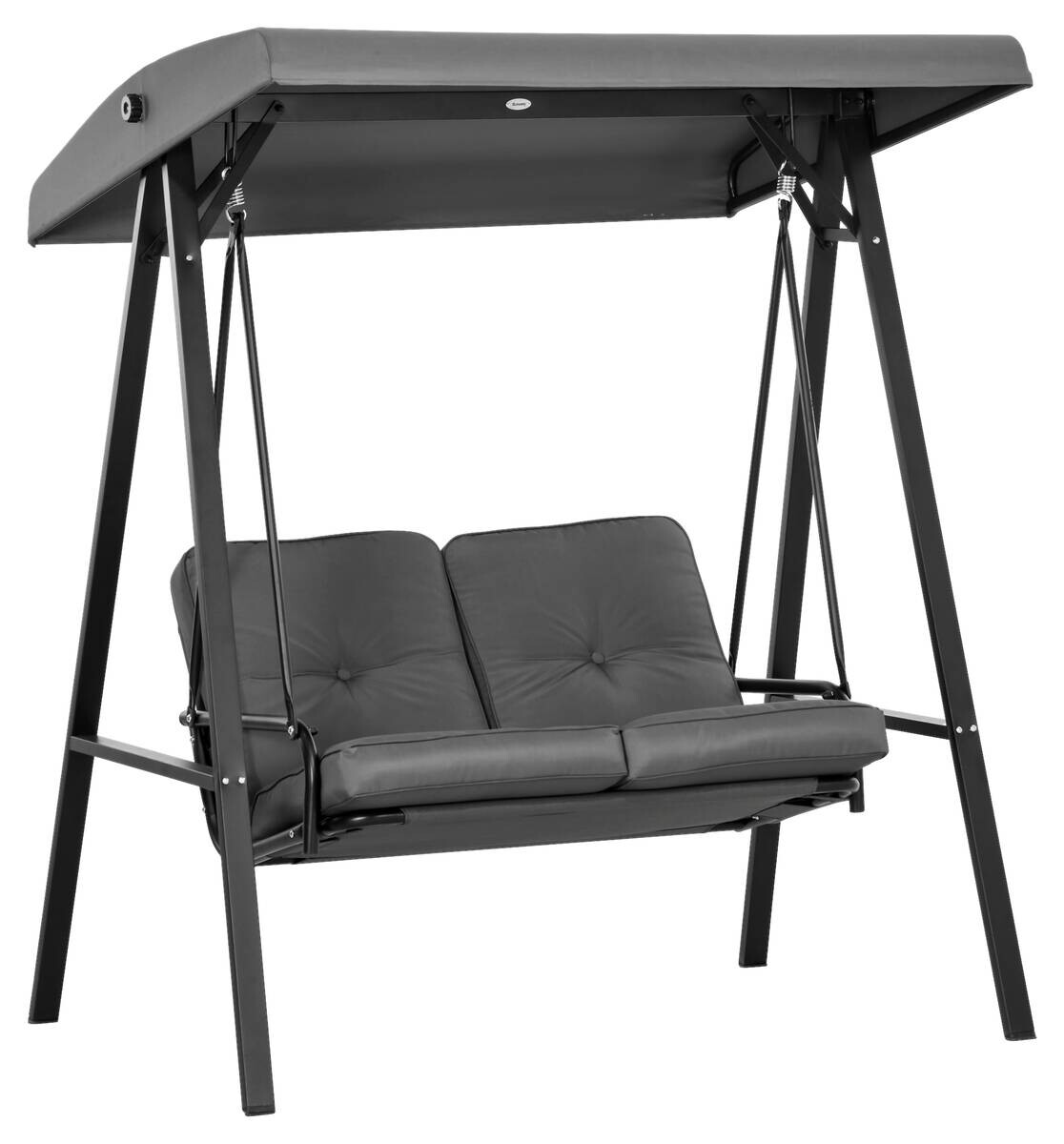 Outsunny Hollywoodschaukel dunkelgrau Polyester B/H/L: ca. 116x172x145 cm