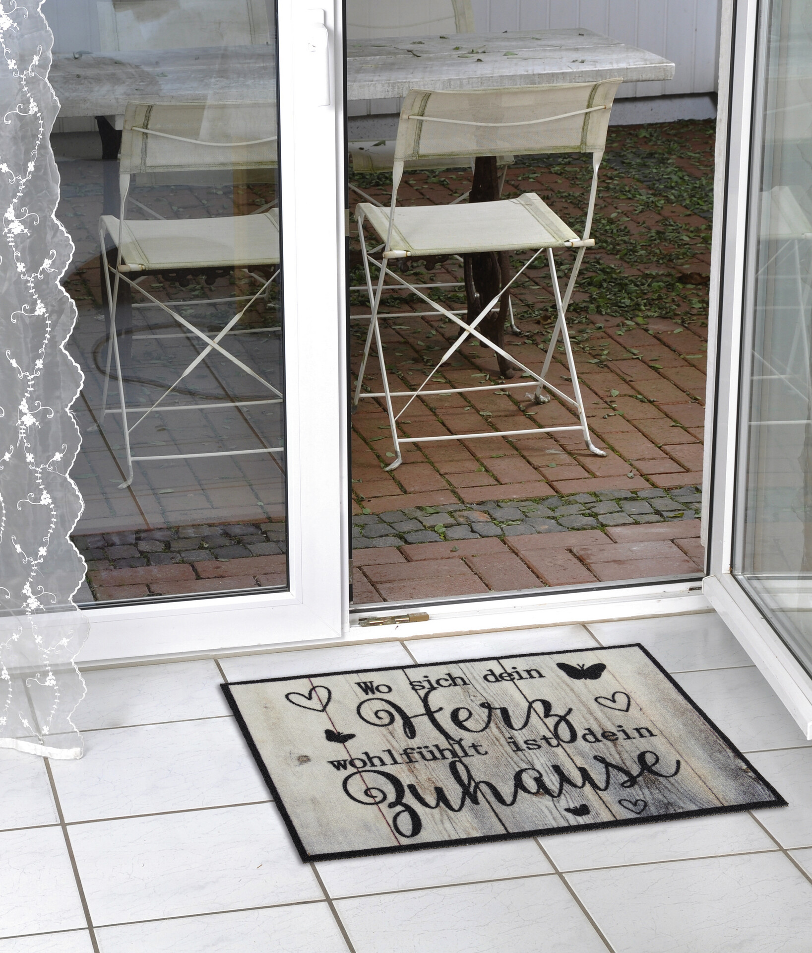 Fußmatte Velvet grauschwarz B/L: ca. 40x60 cm